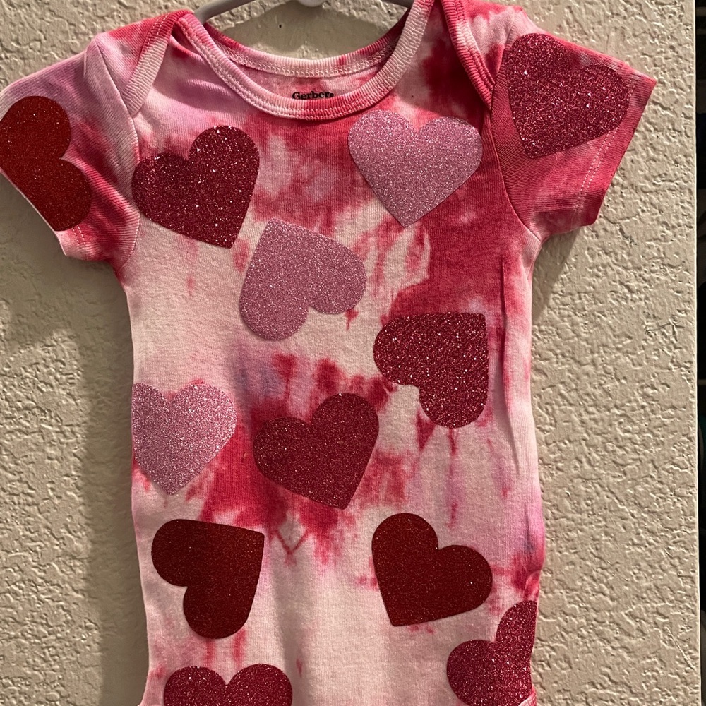 Hand dyed baby onesie